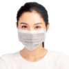灰色抗菌滤纸的4层医用口罩