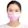 粉色抗菌滤纸的4层医用口罩dfs654