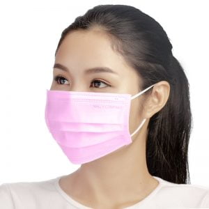 粉色抗菌滤纸的4层医用口罩gjdg345